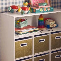 Aufbewahrungsmöbel für Kinder 6 Körbe Pflanzenfaser