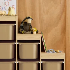 Aufbewahrungsmöbel für Kinder mit 6 Aufbewahrungsbehältern