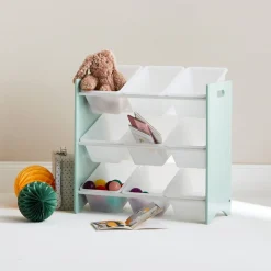 Aufbewahrungsregal für Kinder mit 9 Boxen