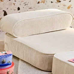 Ausklappbarer Kindersessel mit Cordbezug