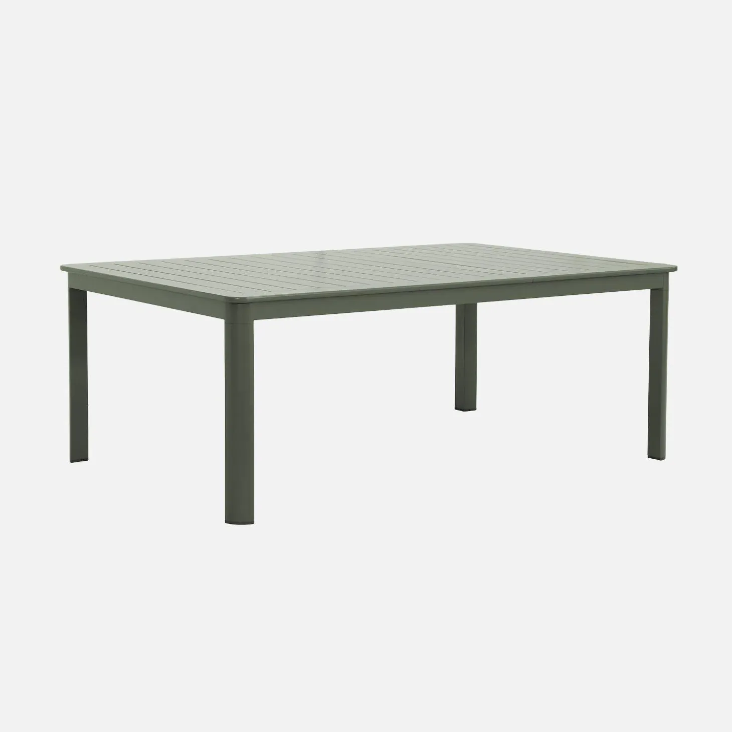 Ausziehbarer Gartentisch aus Aluminium 199/258,5cm für 12 Personen