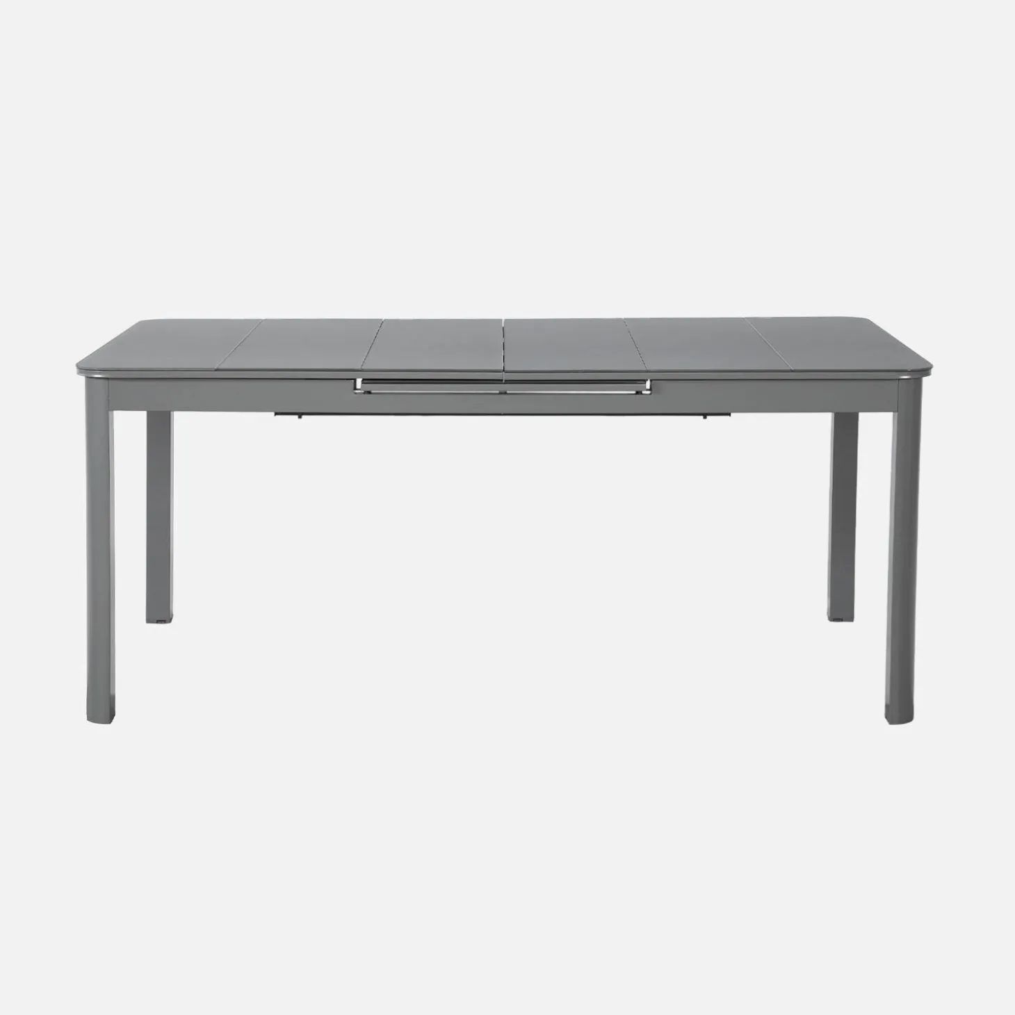 Ausziehbarer Gartentisch aus Aluminium 180/240,5cm für 8 Personen