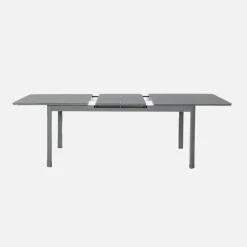 Ausziehbarer Gartentisch aus Aluminium 180/240,5cm für 8 Personen