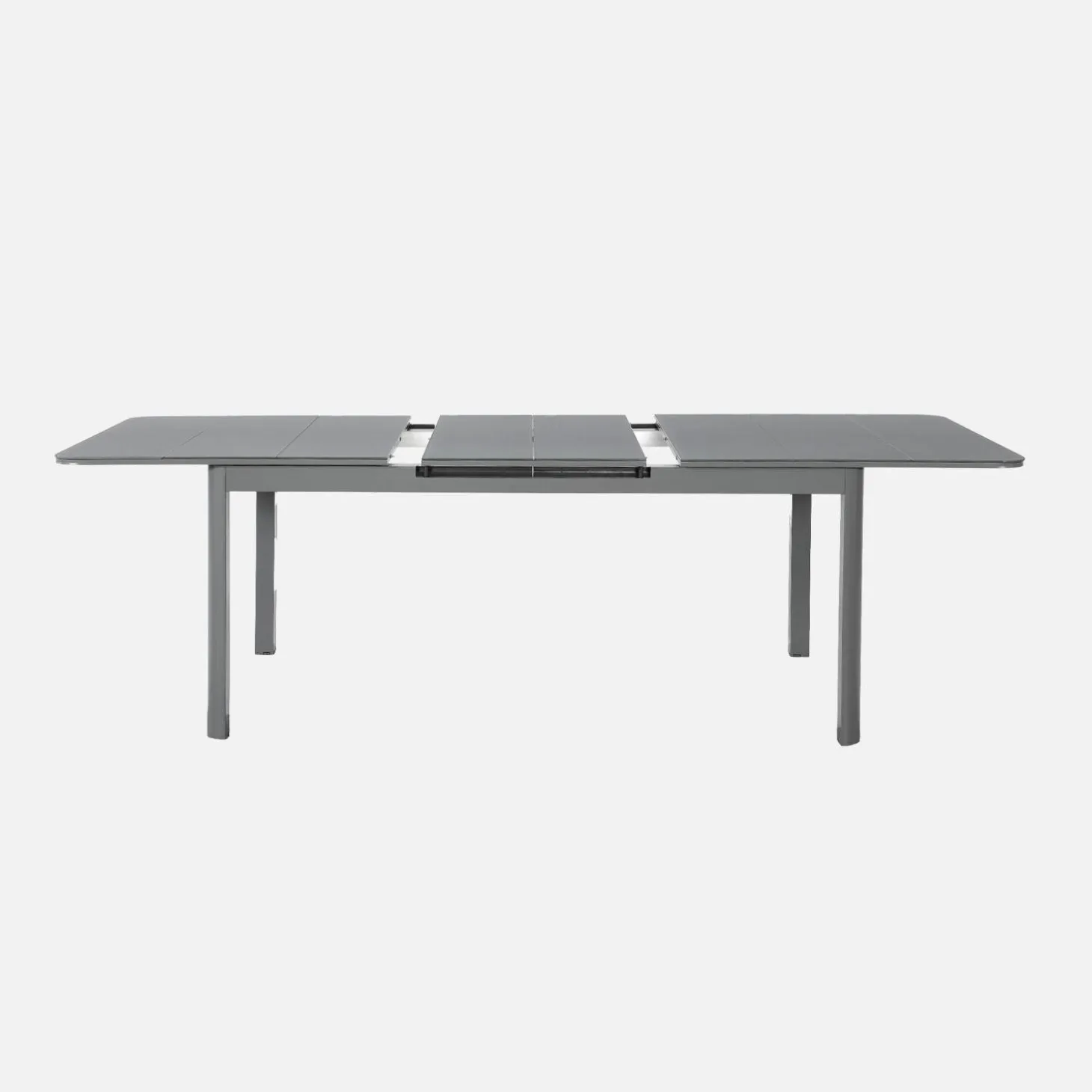Ausziehbarer Gartentisch aus Aluminium 180/240,5cm für 8 Personen