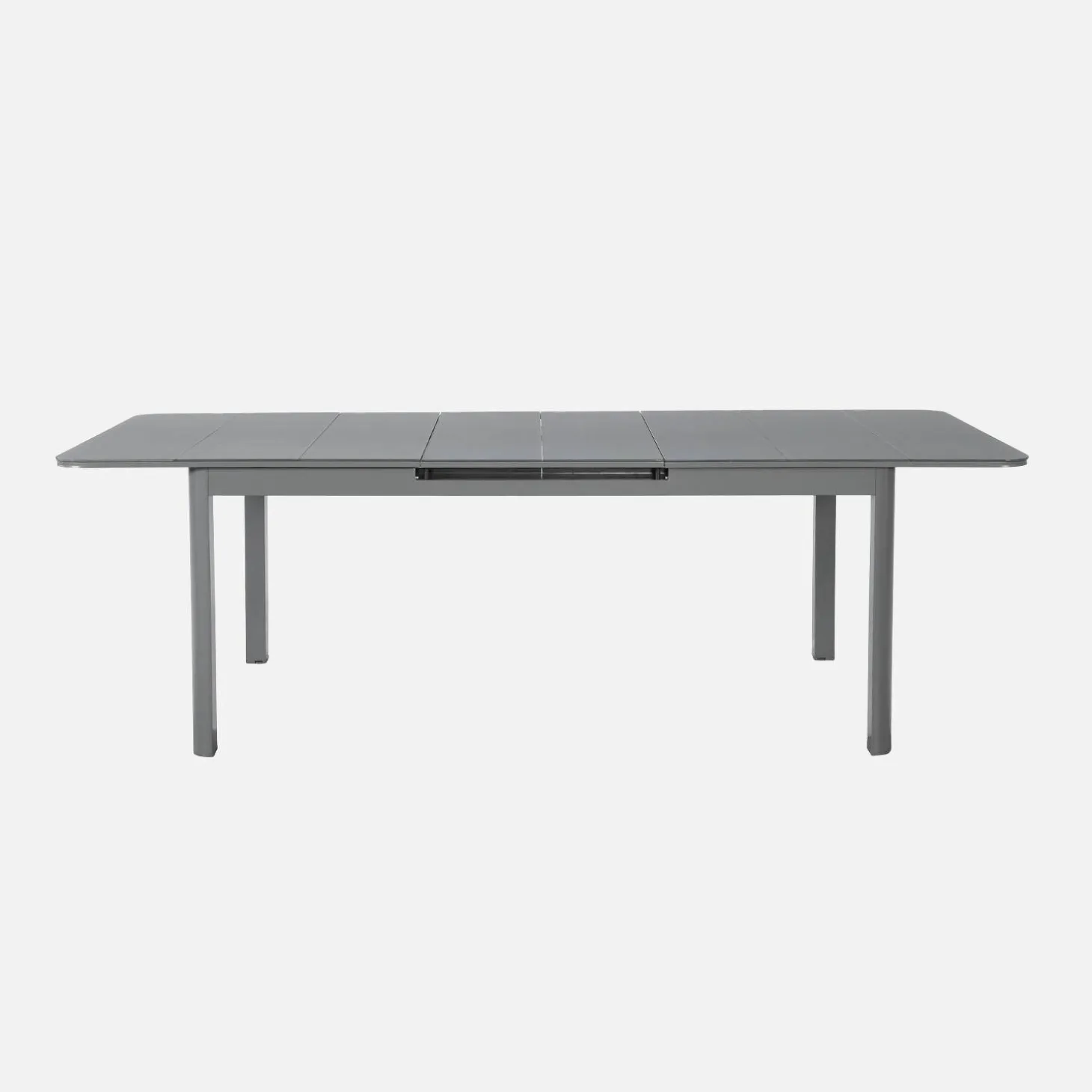Ausziehbarer Gartentisch aus Aluminium 180/240,5cm für 8 Personen