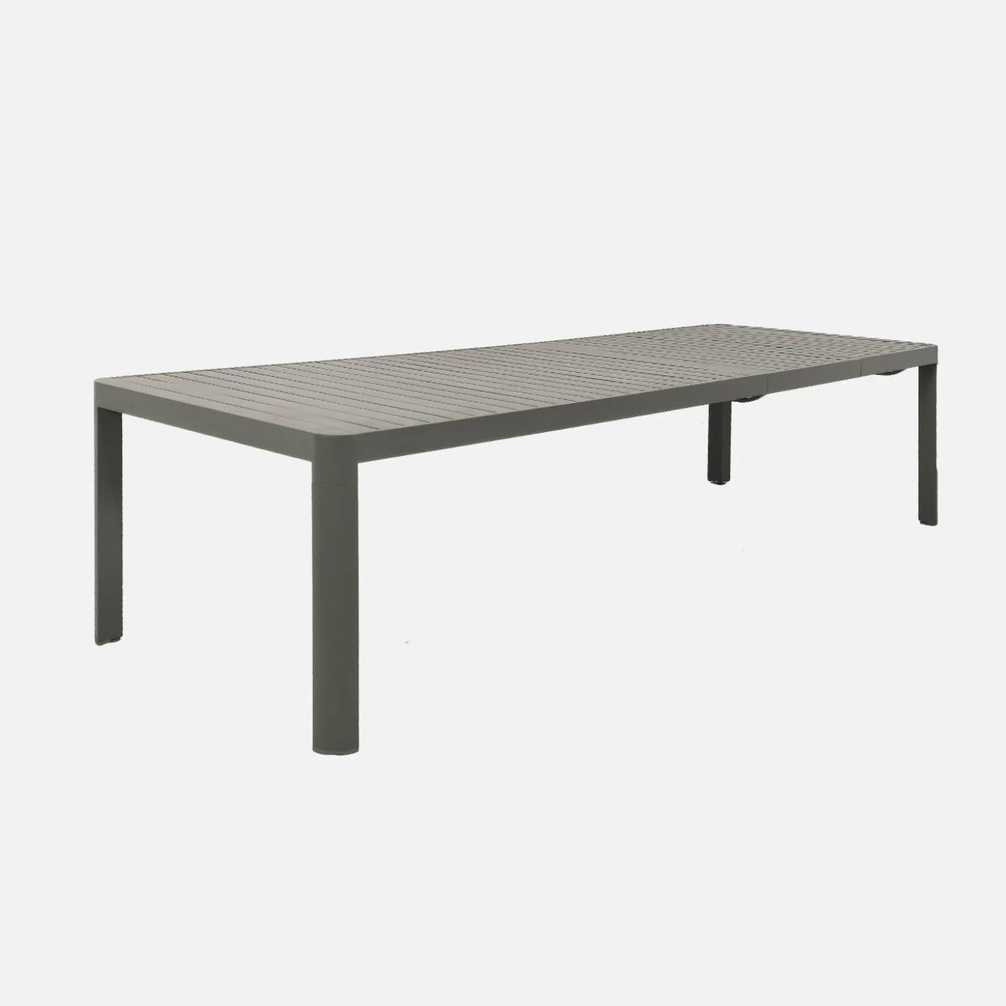 Ausziehbarer Gartentisch aus Aluminium für 8-10 Personen