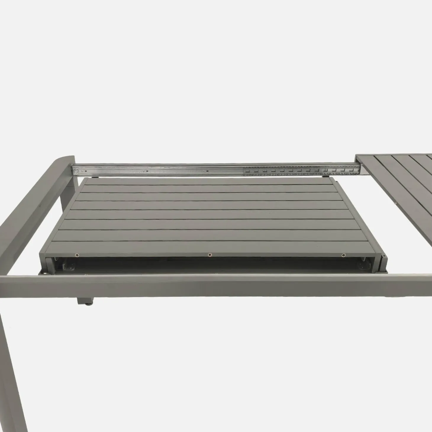 Ausziehbarer Gartentisch aus Aluminium für 8-10 Personen