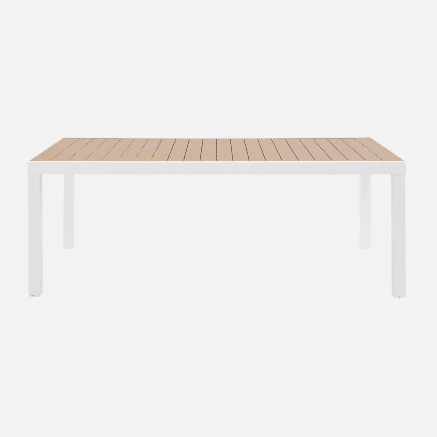 Ausziehbarer Gartentisch aus Aluminium für 10-12 Personen