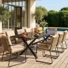 Ausziehbarer Gartentisch aus Aluminium für 8 Personen