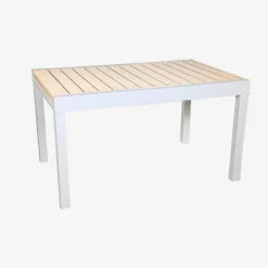 Ausziehbarer Gartentisch aus Aluminium, 8 Personen