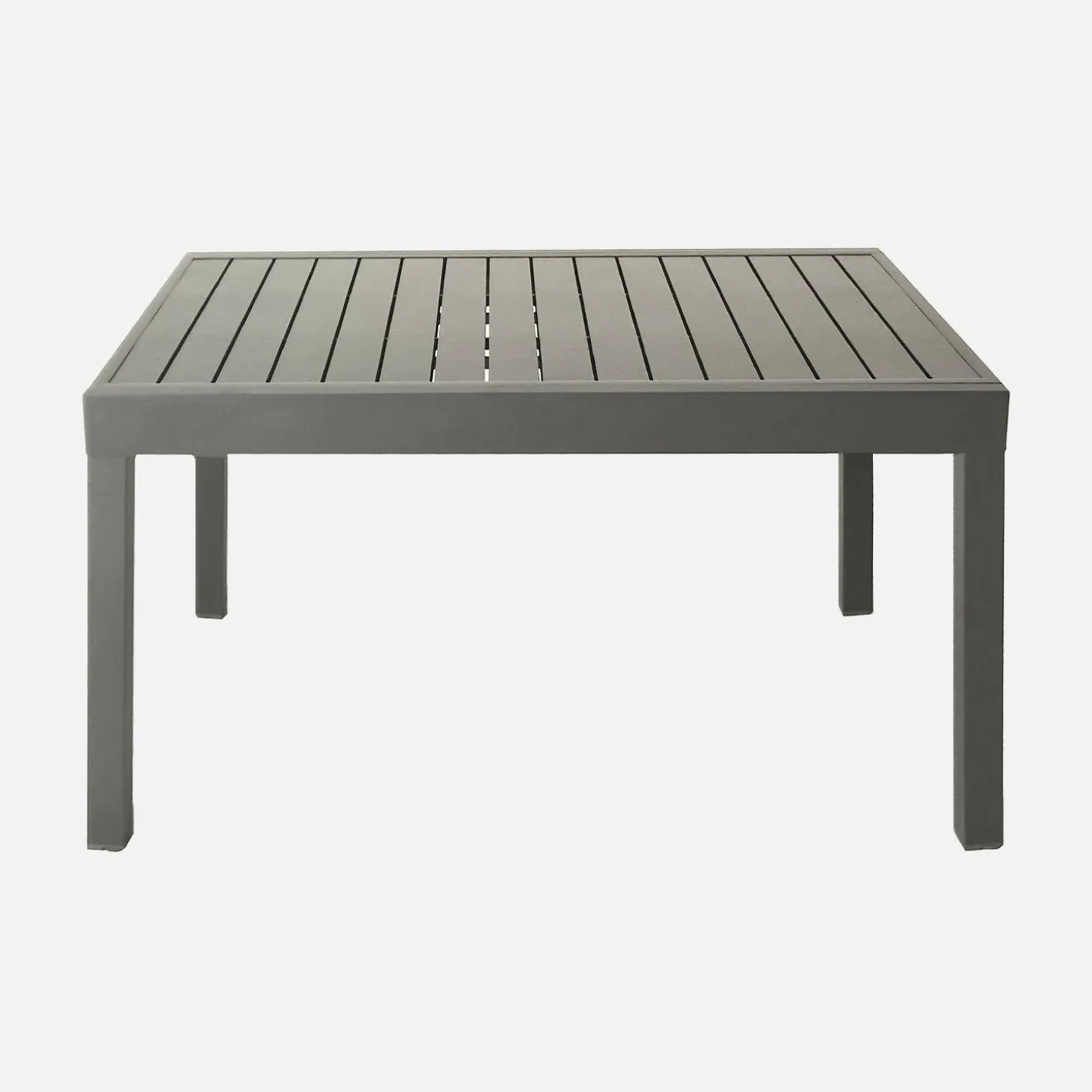 Ausziehbarer Gartentisch aus Aluminium, 8 Personen