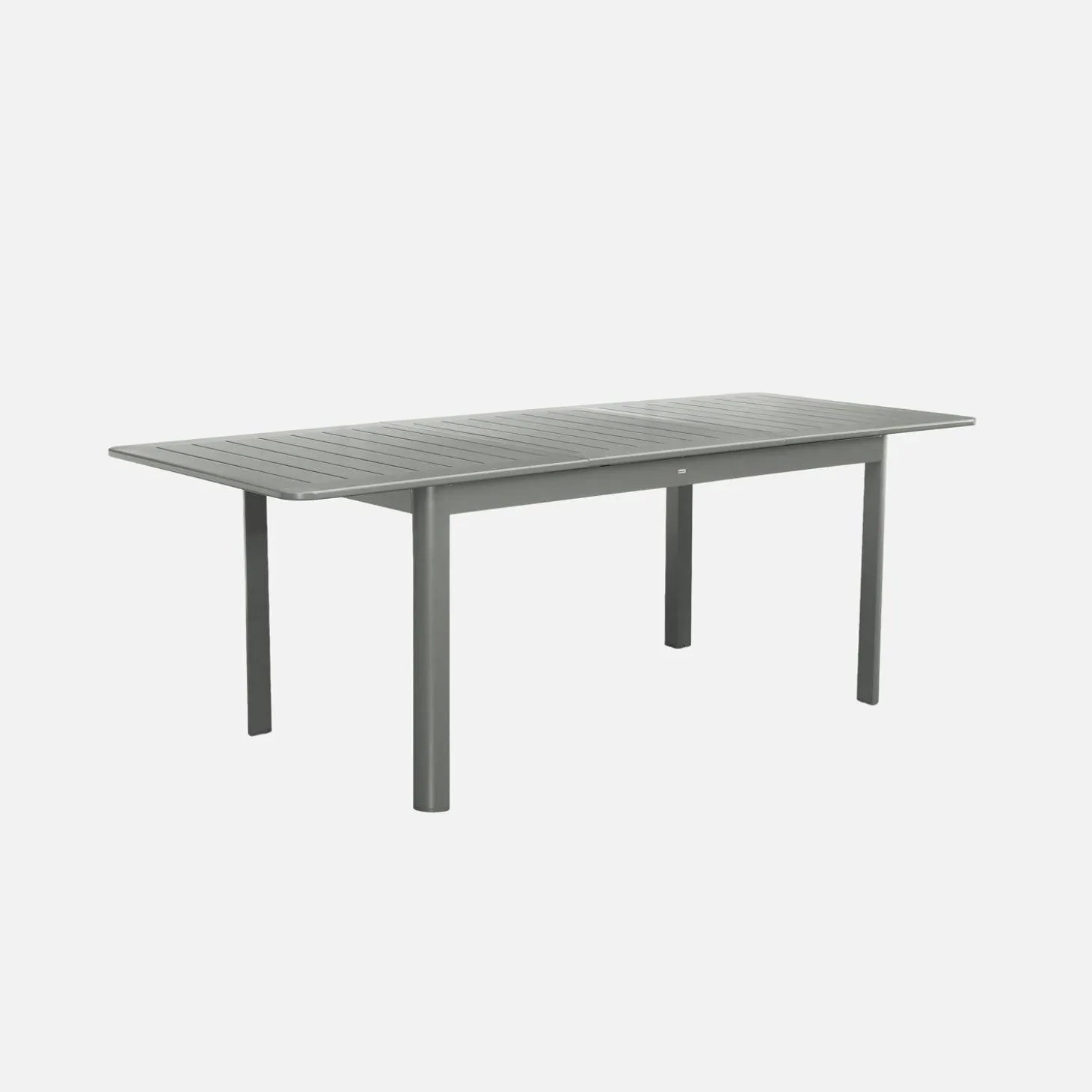 Ausziehbarer Gartentisch aus Aluminium, 6 Plätze