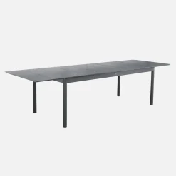 Ausziehbarer Gartentisch aus Aluminium, 8 Plätze