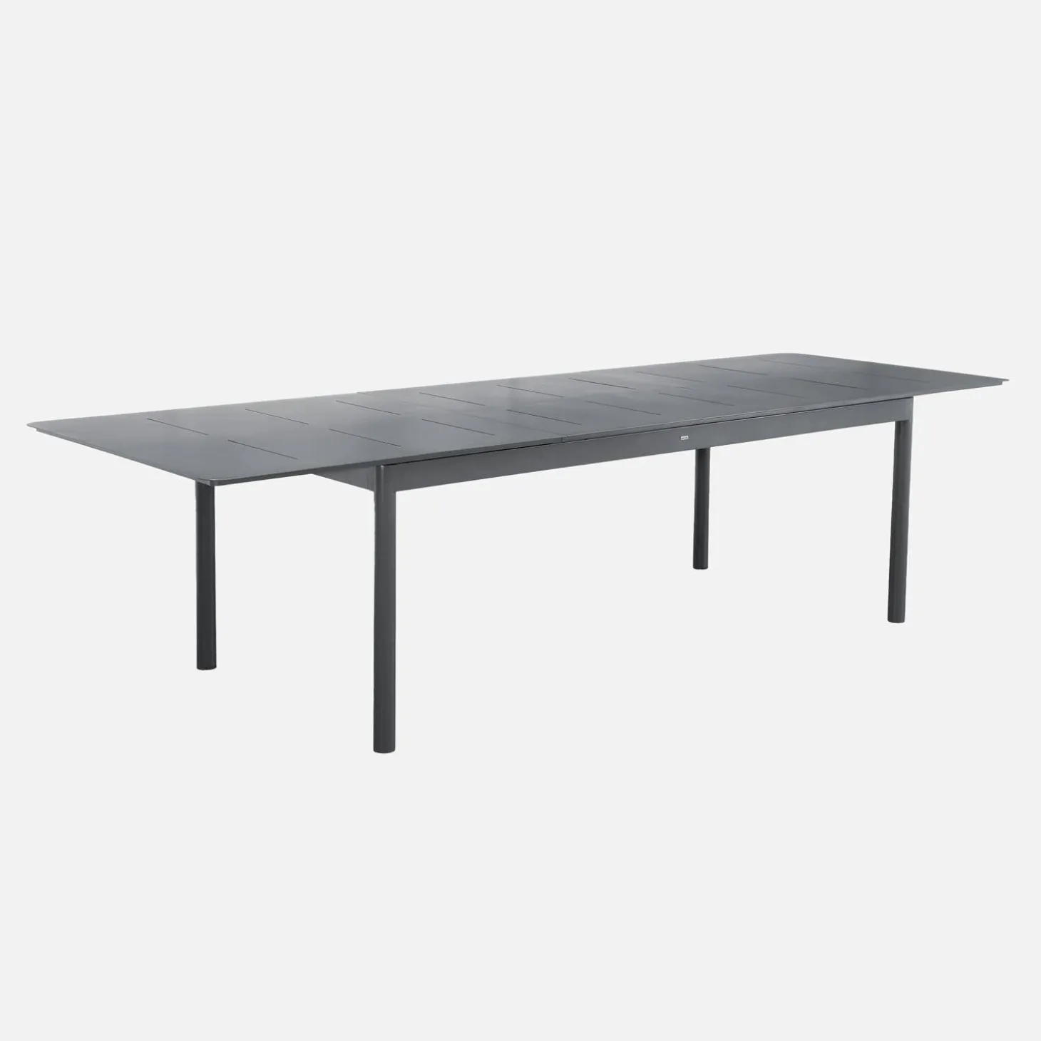 Ausziehbarer Gartentisch aus Aluminium, 8 Plätze
