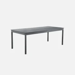 Ausziehbarer Gartentisch aus Aluminium, 8 Plätze