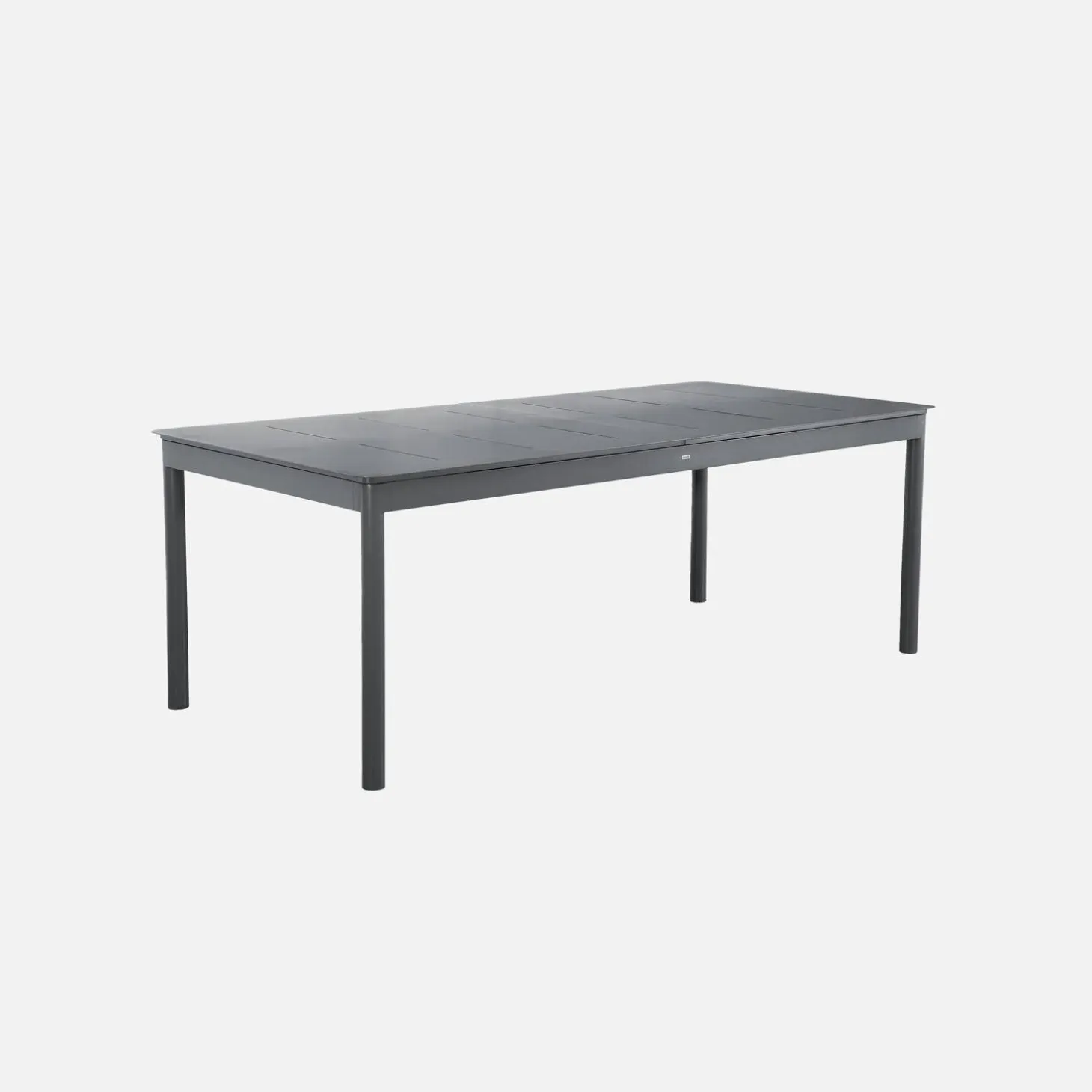 Ausziehbarer Gartentisch aus Aluminium, 8 Plätze