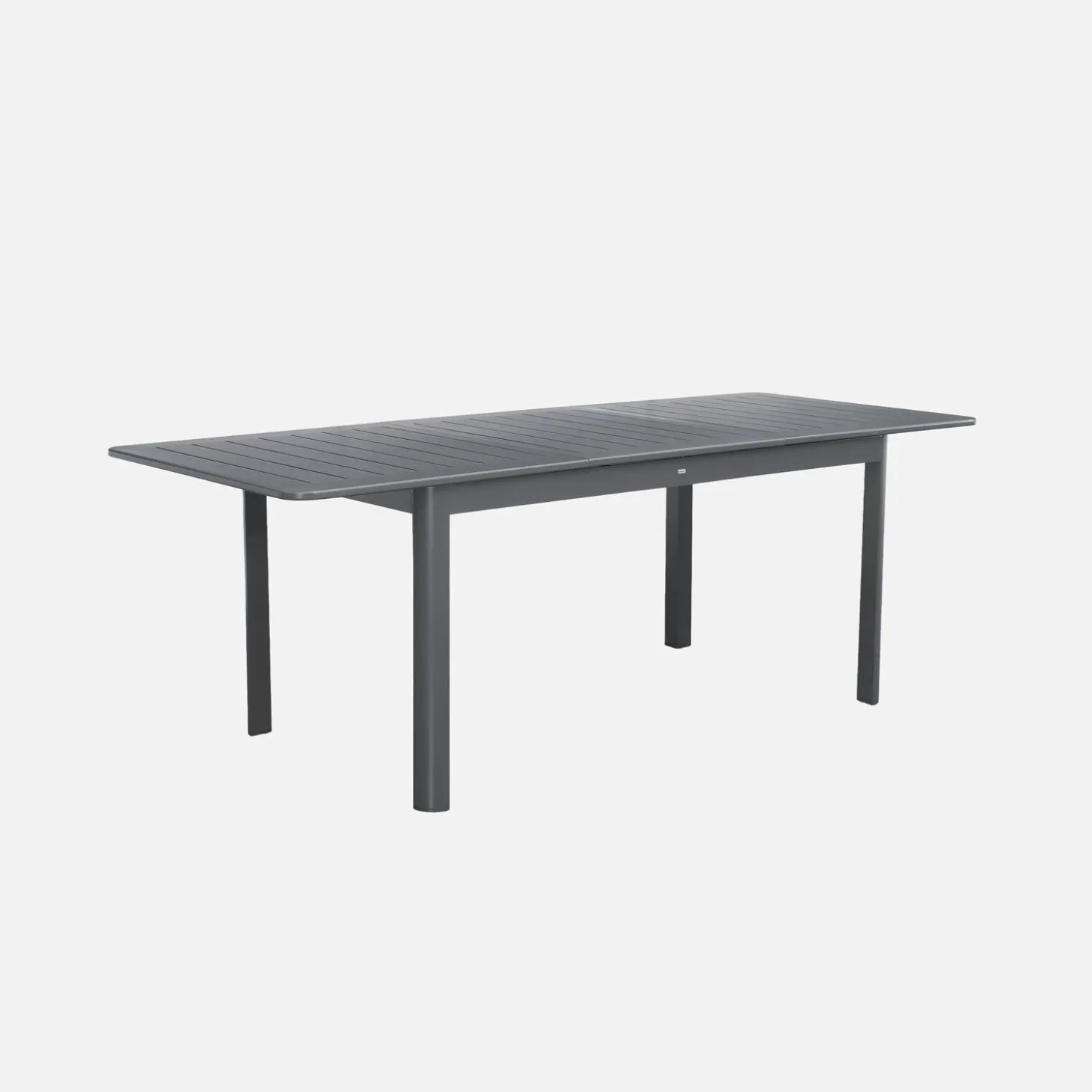 Ausziehbarer Gartentisch aus Aluminium, 8 Plätze