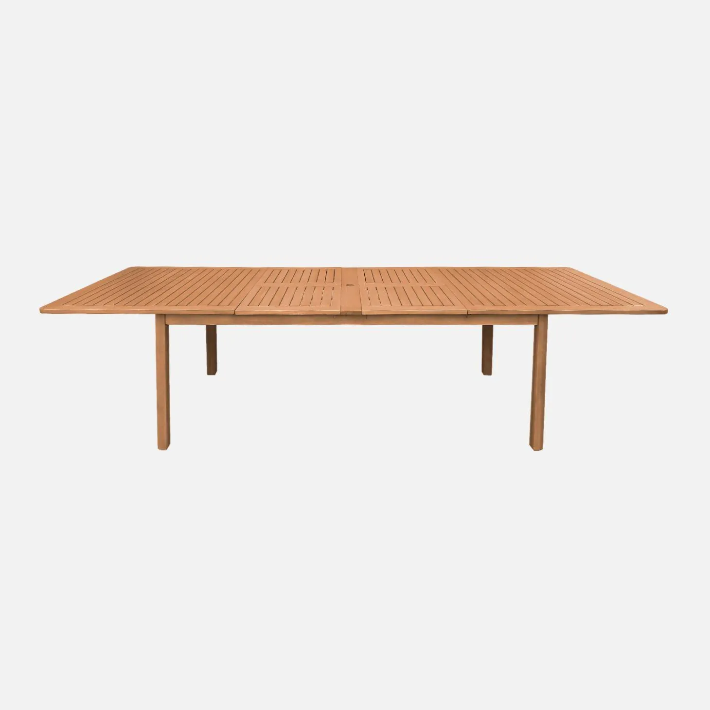 Ausziehbarer Gartentisch aus Eukalyptusholz 200/300cm für 6-12 Personen