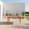 Ausziehbarer Gartentisch aus Eukalyptusholz 120/180cm für 4-6 Personen