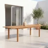 Ausziehbarer Gartentisch aus Eukalyptusholz 180/240cm für 6-8 Personen