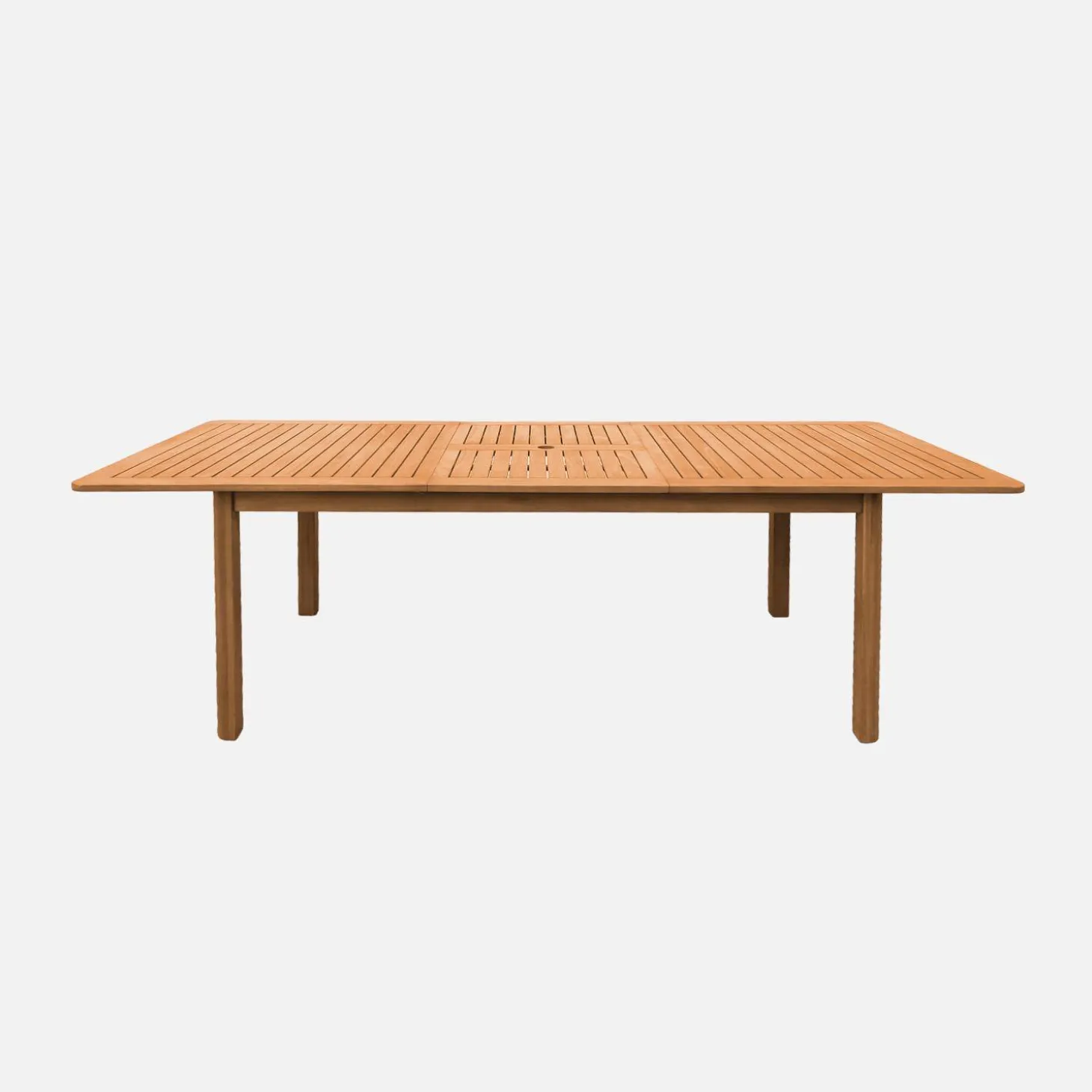 Ausziehbarer Gartentisch aus Eukalyptusholz 180/240cm für 6-8 Personen