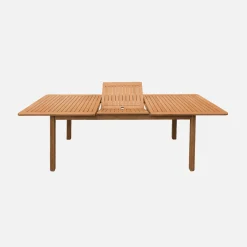 Ausziehbarer Gartentisch aus Eukalyptusholz 180/240cm für 6-8 Personen
