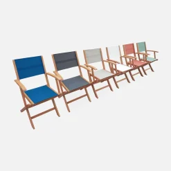 Ausziehbarer Gartentisch aus Holz, 10 Stühle