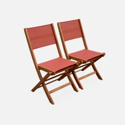 Ausziehbarer Gartentisch aus Holz, 10 Stühle