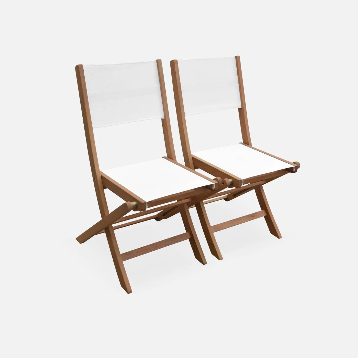 Ausziehbarer Gartentisch aus Holz, 8 Stühle