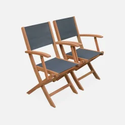 Ausziehbarer Gartentisch aus Holz, 10 Stühle