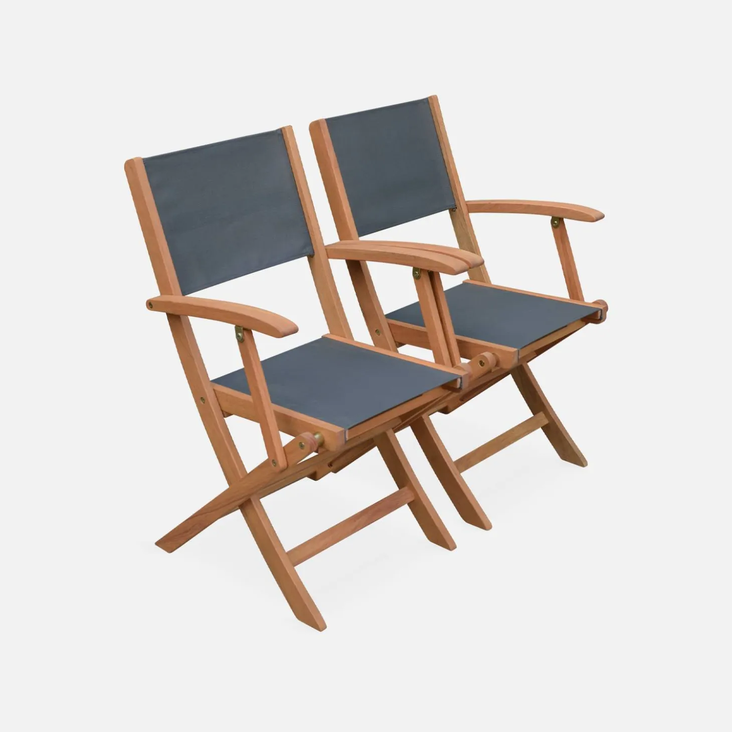 Ausziehbarer Gartentisch aus Holz , 6 Stühle