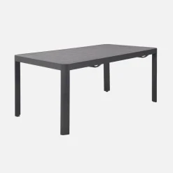 Ausziehbarer Gartentisch 180/240/300 cm Aluminium + 10 Sessel