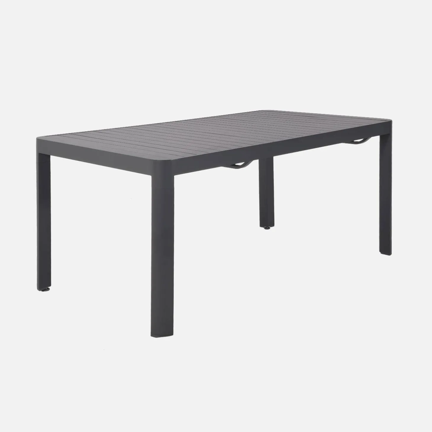Ausziehbarer Gartentisch 180/240/300 cm Aluminium + 10 Sessel