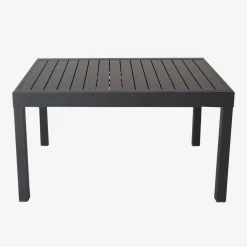 Ausziehbarer Gartentisch 135/270 cm, 8 Sessel, Aluminium und Textilene