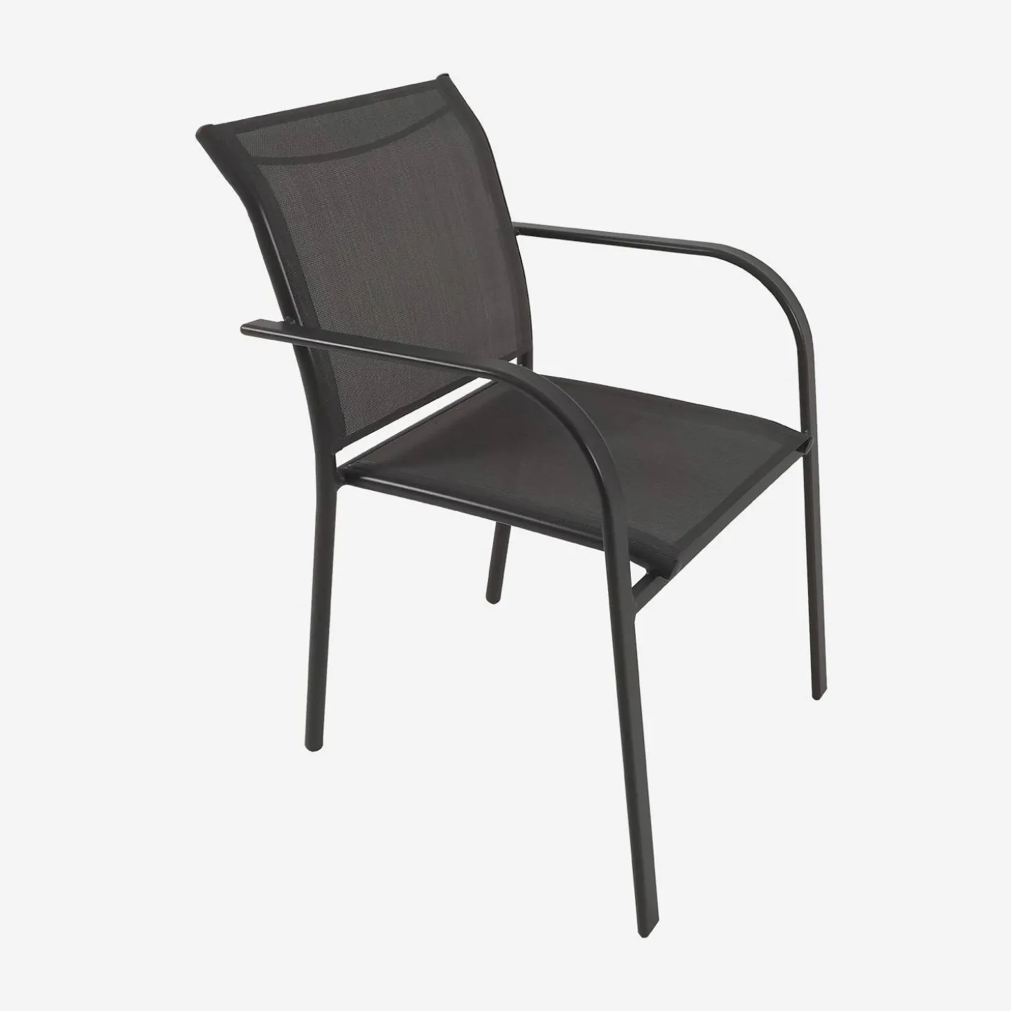 Ausziehbarer Gartentisch 135/270 cm, 8 Sessel, Aluminium und Textilene