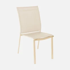 Ausziehbarer Gartentisch 199/258,5cm + 12 Sitzmöbel aus Aluminium