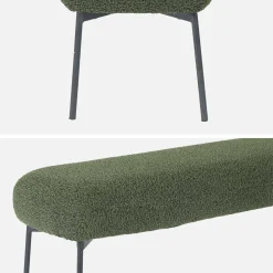 Bank mit Bouclé-Bezug