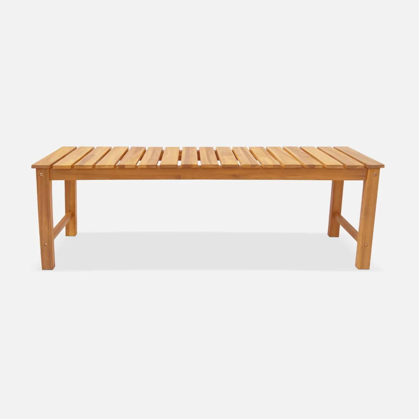 Bank 2-3 Sitzer Akazie, helles Holz, 140cm