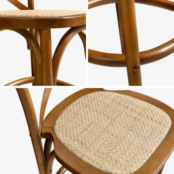 Barhocker Bistro Vintage Holz 65cm