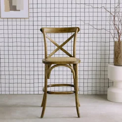 Barhocker Bistro Vintage Holz 65cm
