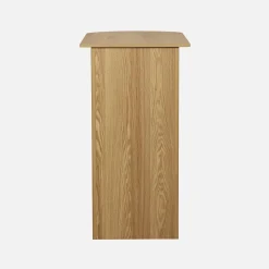Bar-Tisch, hoher Küchentisch aus Holzdekor mit Stauraum