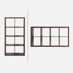 Bücherregal Holzoptik 4 Ebenen 8 Stauräume