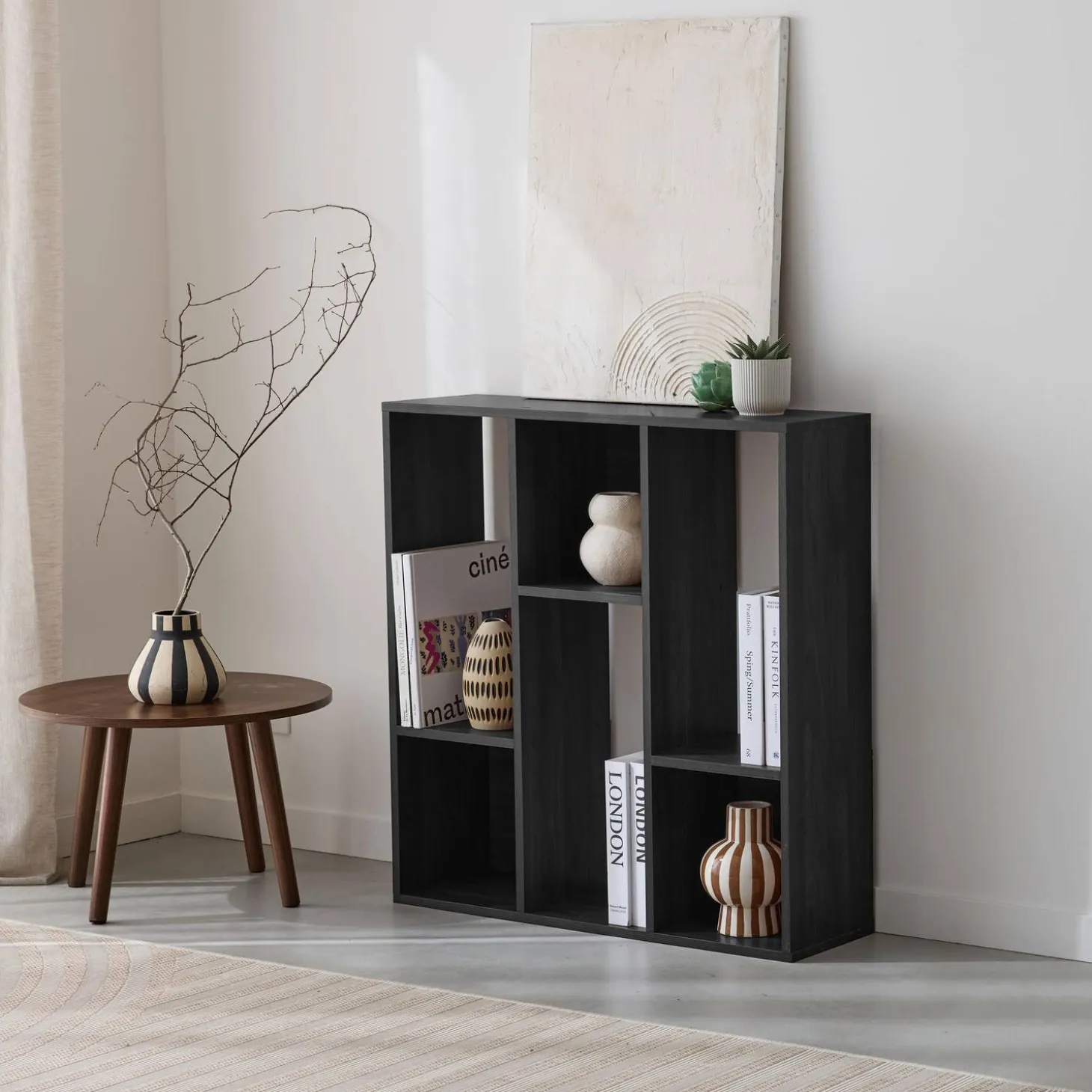 Bücherregal 3 Regale 6 Fächer