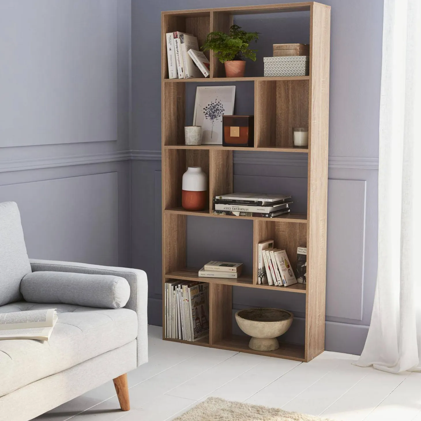 Bücherregal 5 Regale 10 Fächer