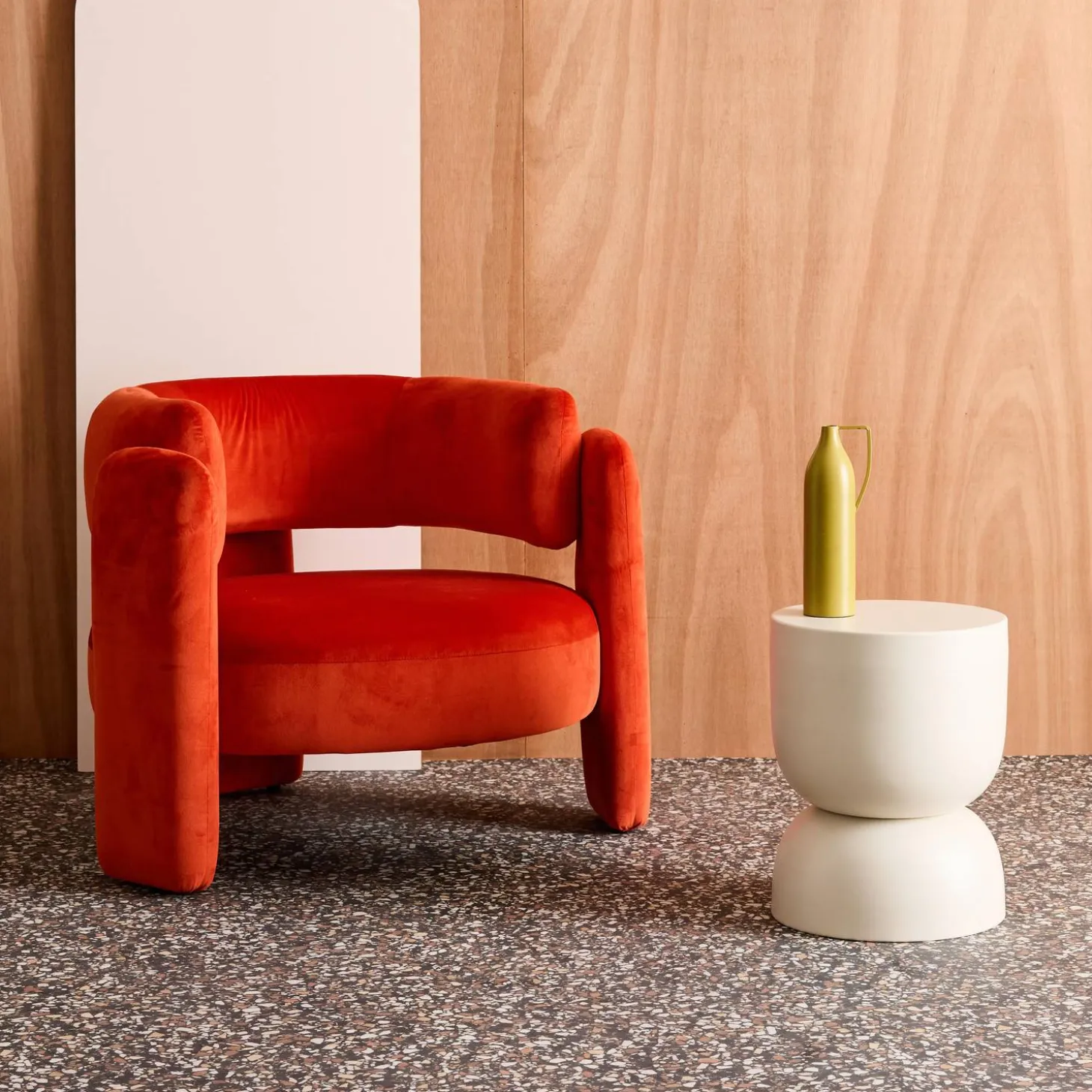 Beistelltisch, Couchtisch, Nachttisch aus Metall Ø32 x H42cm