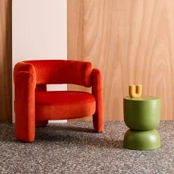 Beistelltisch, Couchtisch, Nachttisch aus Metall Ø32 x H42cm