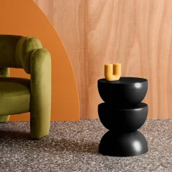 Beistelltisch, Sofatisch, Nachttisch Metall Ø32 x H46,5cm