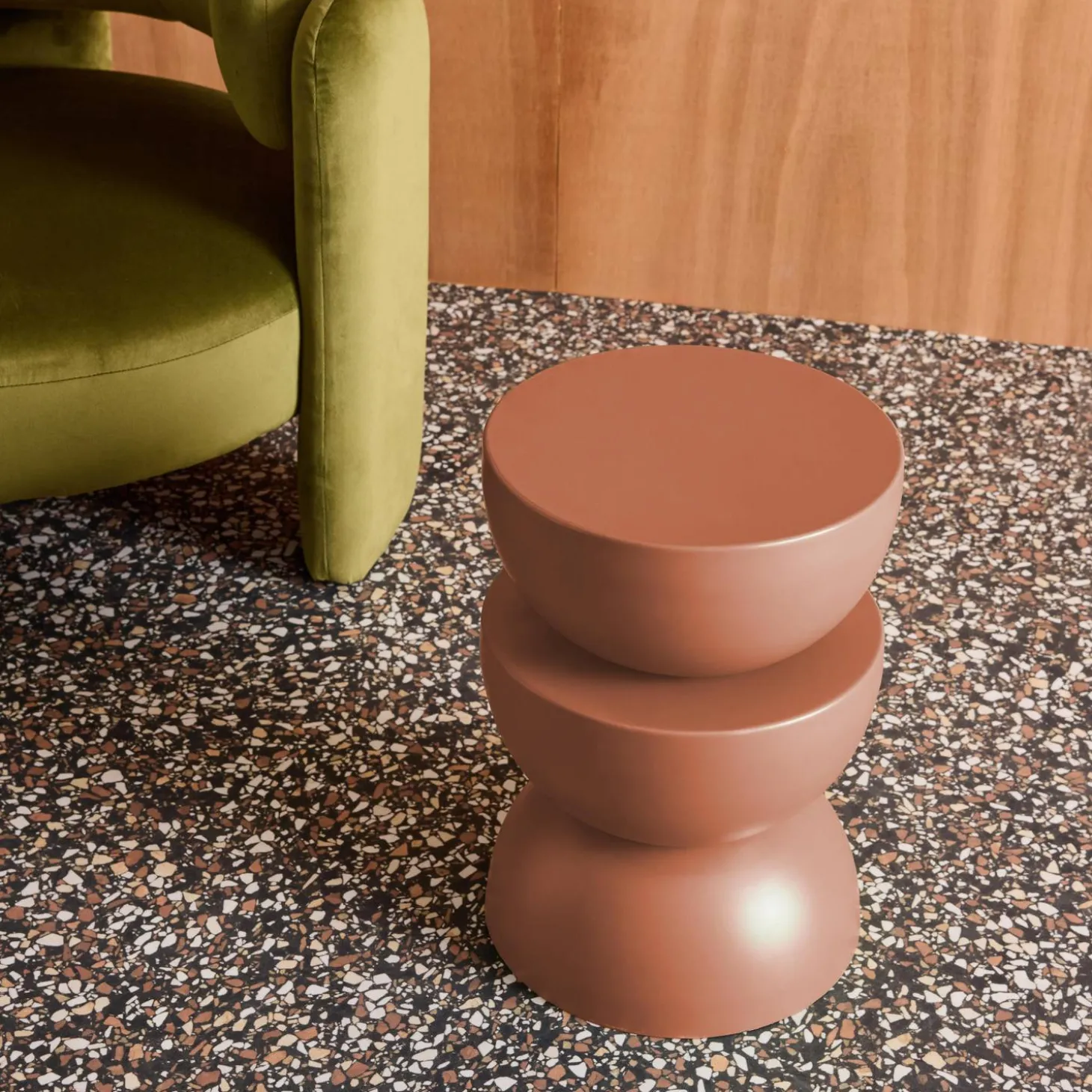 Beistelltisch, Sofatisch, Nachttisch Metall Ø32 x H46,5cm