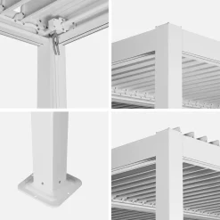 Bioklimatische Pergola mit Lamellendach Palace 3,6x3,6m