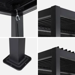 Bioklimatische Pergola mit Lamellendach Palace 3x3m